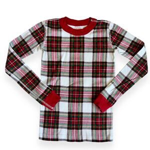 Hanna Andersson Plaid PJ Top Organic Cotton 140cm US 10